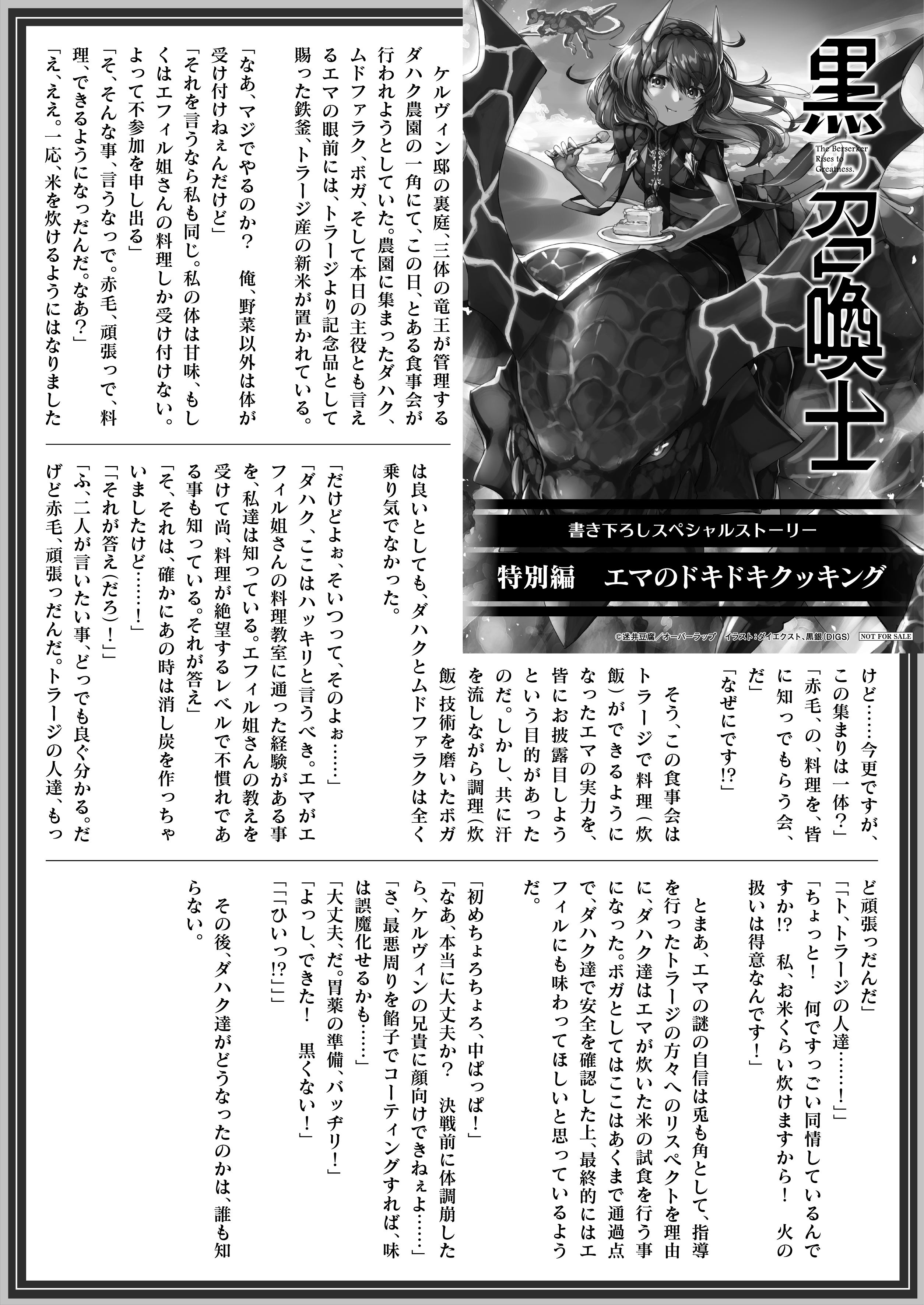 【文庫】「黒の召喚士 13　竜王の加護」B5SSペーパー